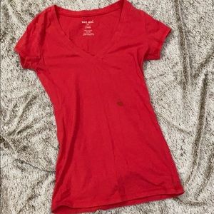 V-neck short sleeved T-shirt